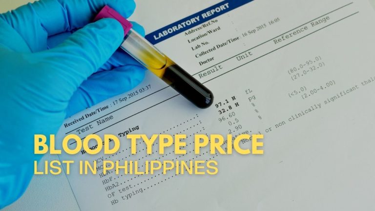 Cover Blood Type Price List in Philippines